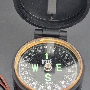 Vintage Kiffe Japan Lensatic Engineer’s Compass 1970s-1980s  Military Style